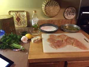 Chicken Breast in Tangy Butter Sauce Prep